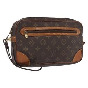 LOUIS VUITTON Monogram Marly Dragonne GM Clutch Bag M51825 LV Auth 160978
